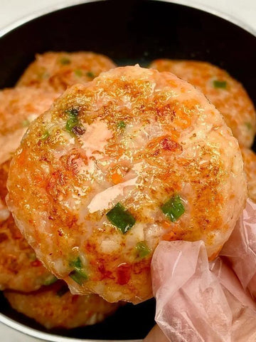 Golden Shrimp Veggie Patties