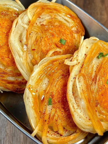 rainbowfoodschool.com Crispy Egg Yolk Noodle Nests
Recipe Asian Appetizers and Snacks 
