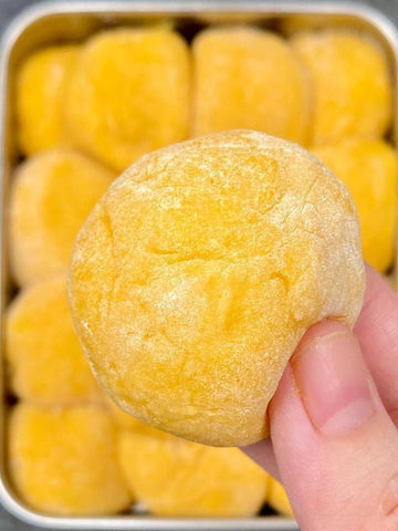 rainbowfoodschool.com Pumpkin Mochi Bites
Recipe Asian Appetizers and Snacks 

