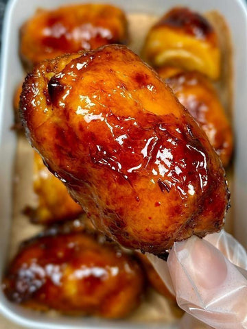 rainbowfoodschool.com Air-Fried Honey Glazed Chicken Rolls
Recipe Asian Appetizers and Snacks 
