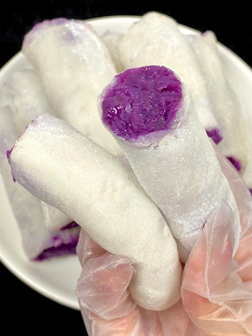 Purple Sweet Potato Glutinous Rice Rolls