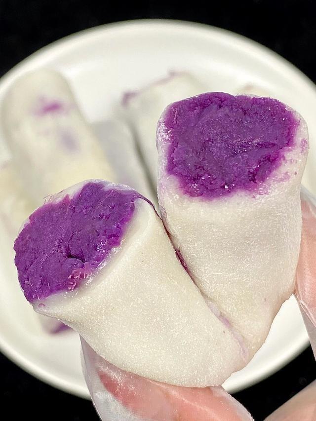 Purple Sweet Potato Glutinous Rice Rolls