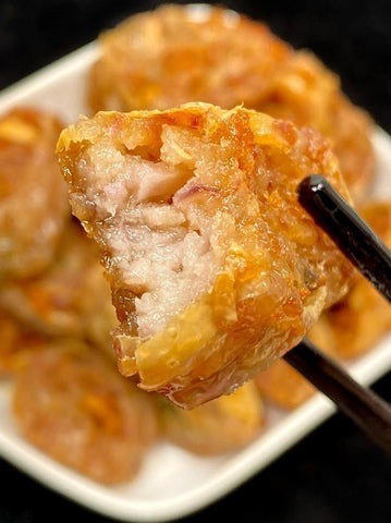 Crispy Taro Meat Rolls (Wrapped in Tofu Skin)