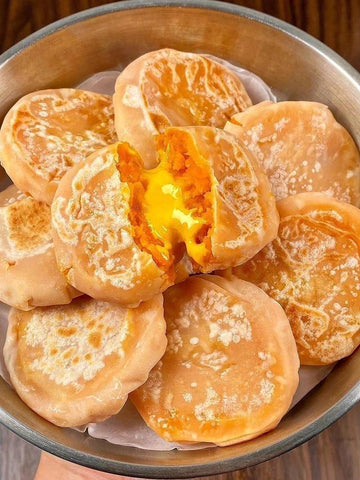 Sweet Potato Cheese Dumpling Pancakes