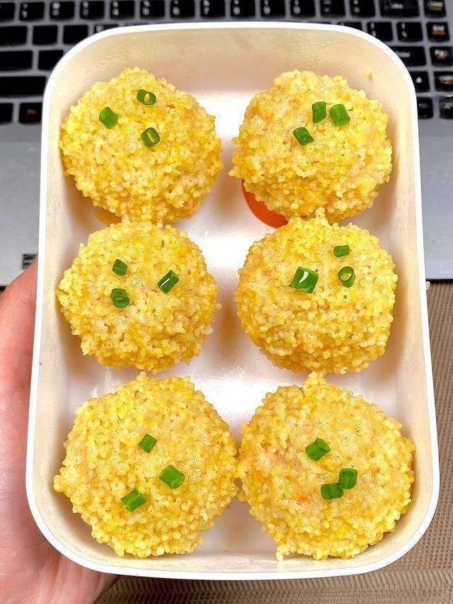Steamed Millet Meatballs