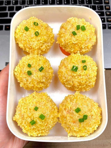 Steamed Millet Meatballs