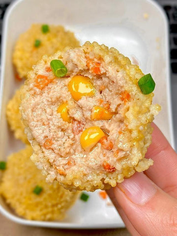 Steamed Millet Meatballs