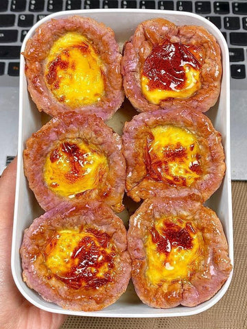 Taro Purple Potato Egg Tarts
