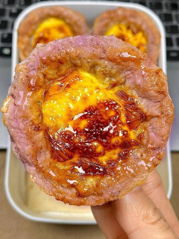 Taro Purple Potato Egg Tarts