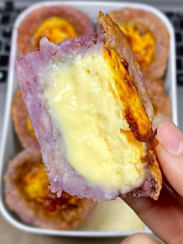 Taro Purple Potato Egg Tarts