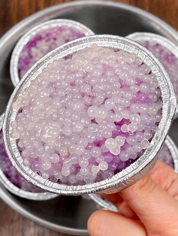 Purple Sweet Potato Sago Cheese Cups