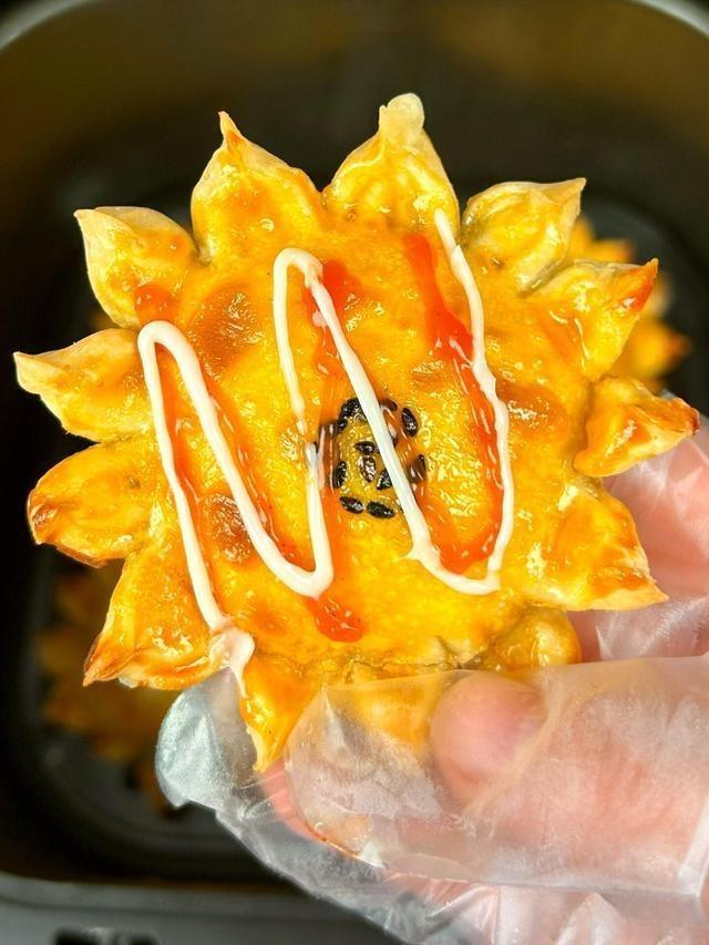 Banana Sunflower Puffs (Air-Fried)