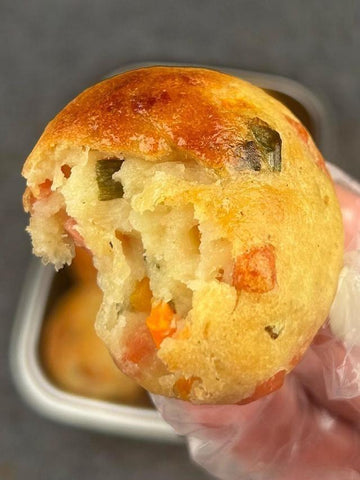 Savory Veggie Potato Balls (Air-Fried)