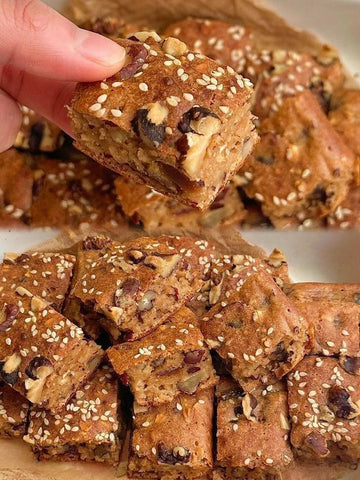 Red Date Walnut Oat Bars