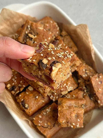 Red Date Walnut Oat Bars
