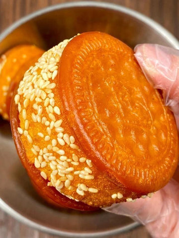 Crispy Pumpkin Biscuit Sandwiches