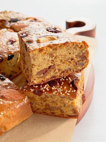 Soft Baked Red Date Nut Squares
