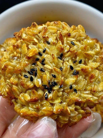 Crispy Honey Oat Bites (Air Fryer Oat Cookies)