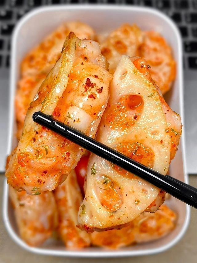 Crispy Lotus Root Shrimp Sandwiches