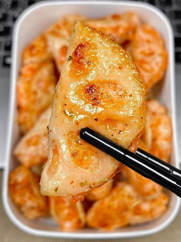 Crispy Lotus Root Shrimp Sandwiches
