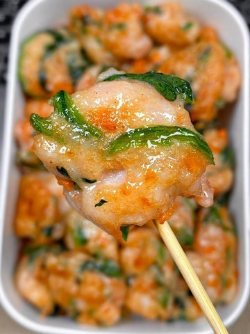 Golden Spinach Shrimp Poppers