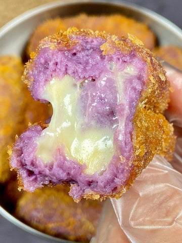Crispy Taro Cheese Croquettes