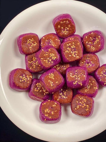 Crispy Purple Sweet Potato Squares