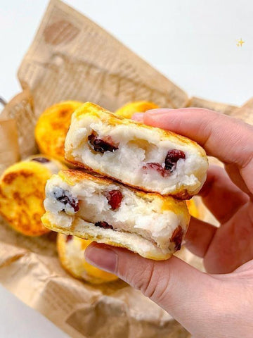 Golden Yam Cranberry Toast Rounds