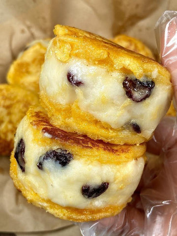 Golden Yam Cranberry Toast Rounds