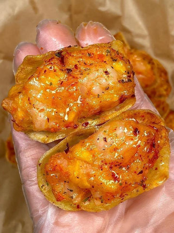 Crispy Potato Shrimp Boats