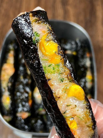 Pan-fried Shrimp Veggie Sushi Rolls