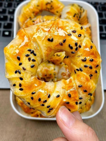 Hand-Wrapped Apple Pastry Rings