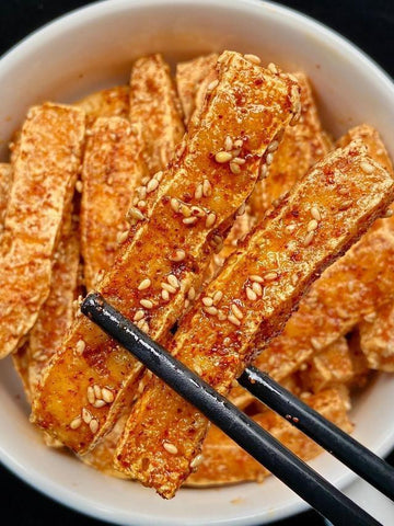 Crispy Chili Sesame Tofu Sticks