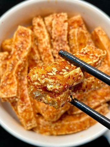 Crispy Chili Sesame Tofu Sticks