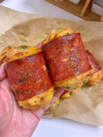Bacon-Wrapped Cheese Shrimp Rolls (Air Fryer Friendly)