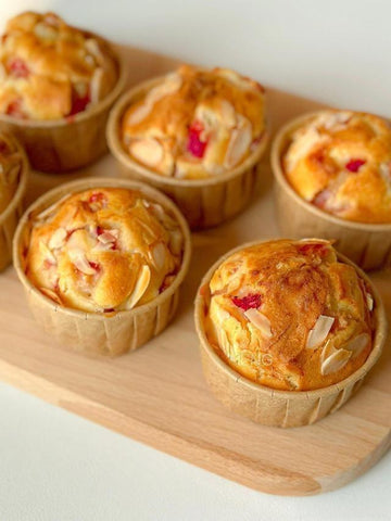 Strawberry Almond Muffins