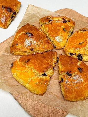 Golden Cranberry Butter Scones