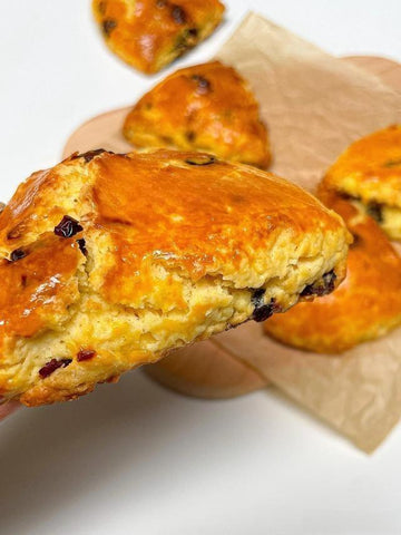 Golden Cranberry Butter Scones