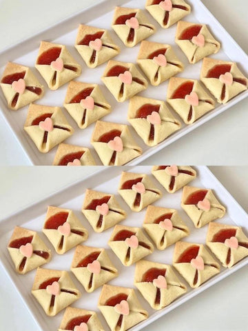 Strawberry Jam Envelope Cookies