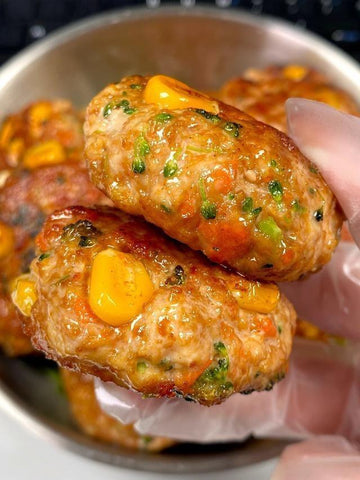 Chicken Veggie Pan-Fried Patties