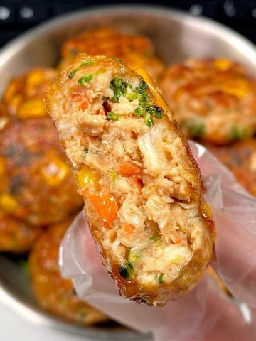 Chicken Veggie Pan-Fried Patties