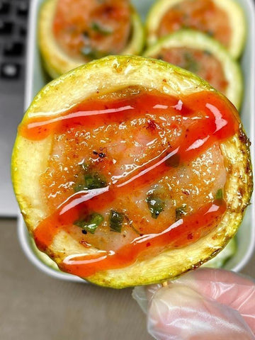 Shrimp-Stuffed Zucchini Rounds