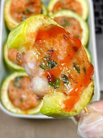 Shrimp-Stuffed Zucchini Rounds