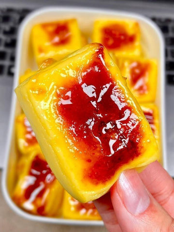 Golden Cheese Custard Cubes