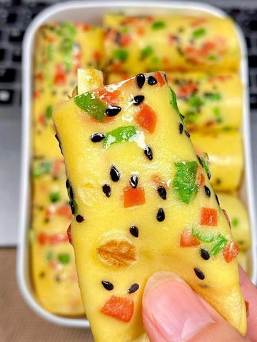 Ham & Veggie Egg Rolls with Sesame
