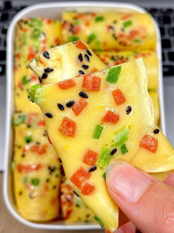 Ham & Veggie Egg Rolls with Sesame