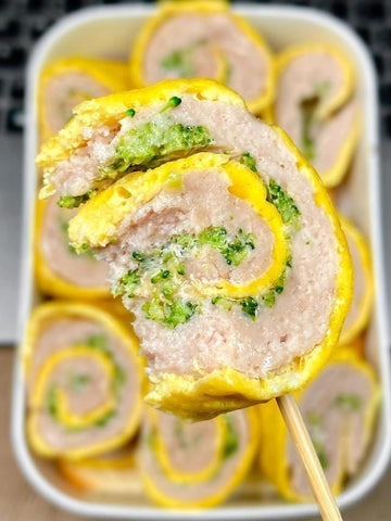 Broccoli Meat Egg Rolls