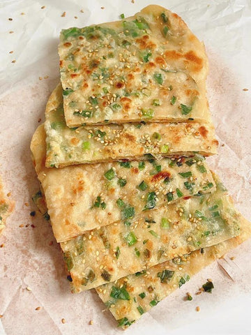 Pork & Scallion Stuffed Flatbread