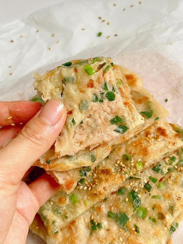 Pork & Scallion Stuffed Flatbread