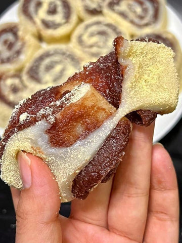 Red Bean Swirl Glutinous Rice Rolls